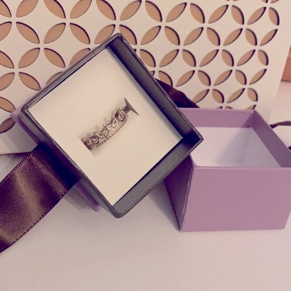 👑 As New- MICHAEL HILL Crown ring with diamonds - Picture 7 of 11